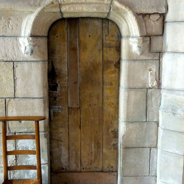 Bas-côté Sud, porte de la tourelle d'escalier du clôcher